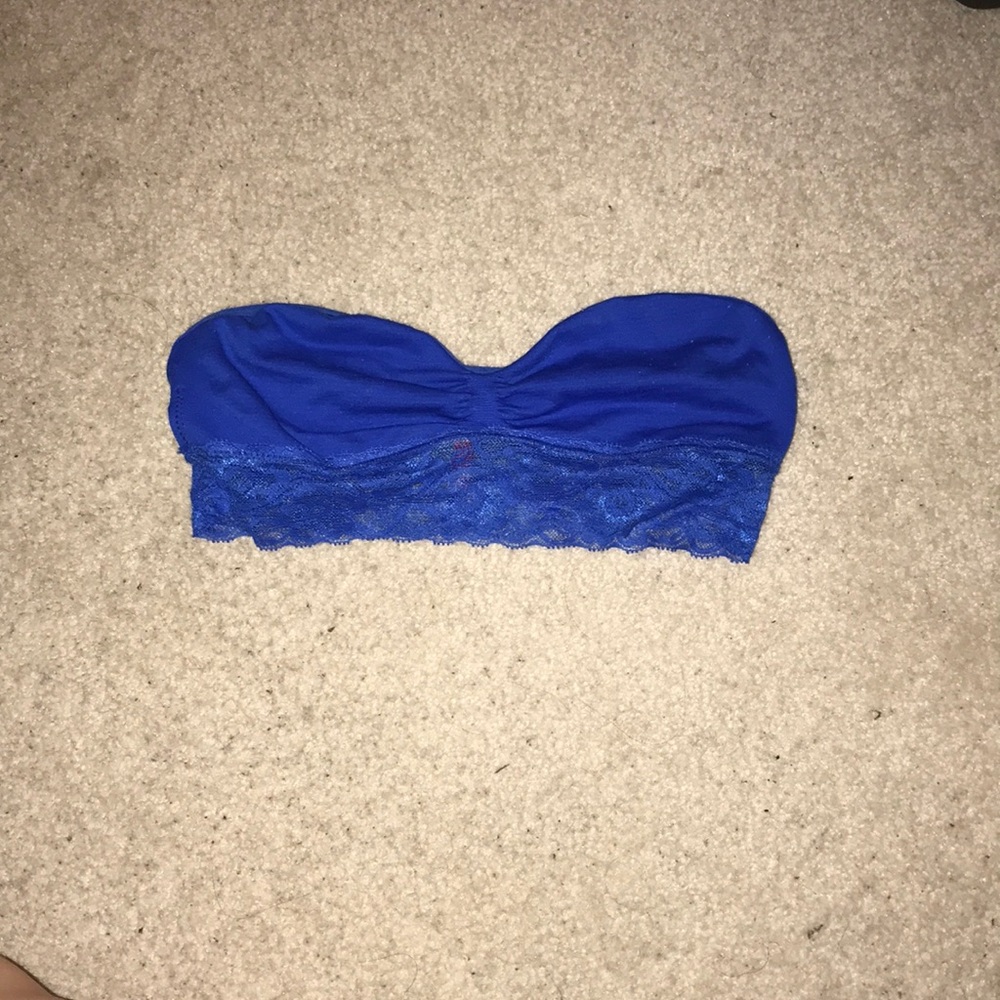 Cute blue bandeau tube top